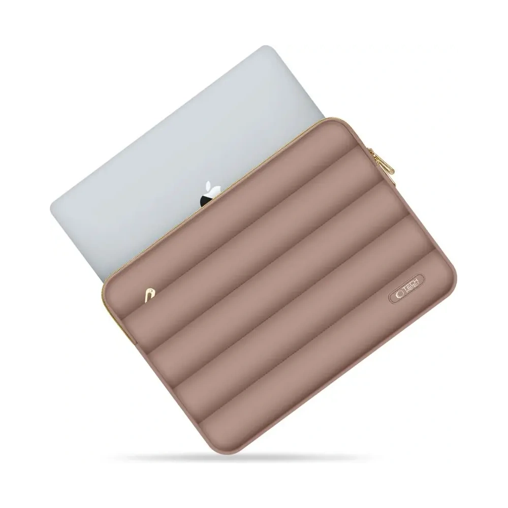 Pokrowiec + torba na akcesoria Tech-Protect Puffy Laptop 13-14 Walnut