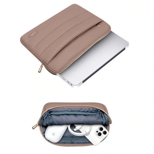 Buy Tech-Protect Puffy Laptop 13-14 case + accessory bag Walnut - THP3475 - {ean13} - Home Screen Store Europe