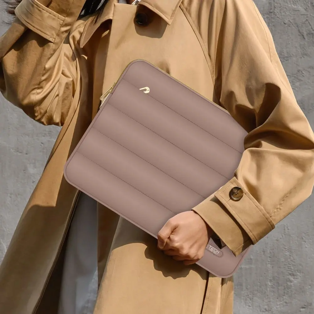 Pokrowiec + torba na akcesoria Tech-Protect Puffy Laptop 15-16 Walnut