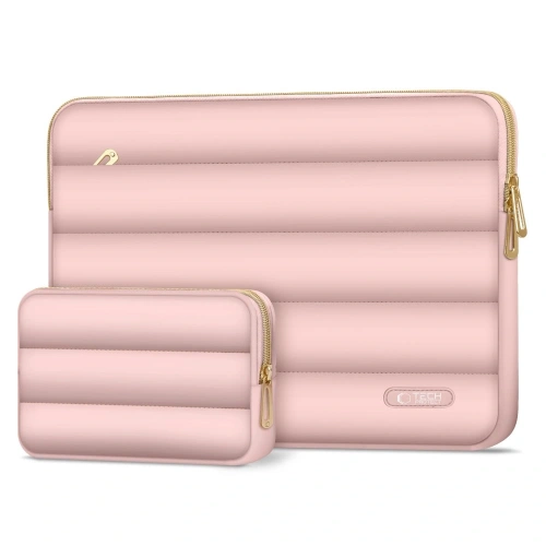 Kup Pokročivec + taška na příslušenství Tech-Protect Puffy Laptop 15-16 Prašná růže - THP3477 - {ean13} - Sklep Home Screen