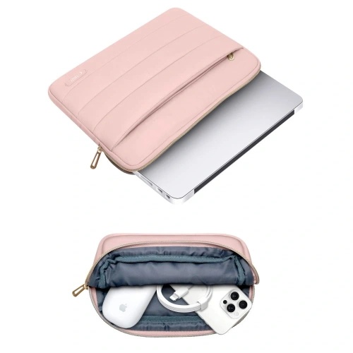 Kup Pokročivec + taška na příslušenství Tech-Protect Puffy Laptop 15-16 Prašná růže - THP3477 - {ean13} - Sklep Home Screen