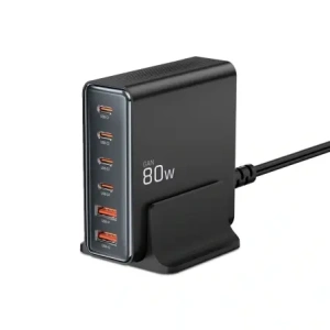 Kup Tech-Protect DC80W-GAN Ladegerät 6-Port 2xUSB-A, 4xUSB-C Desktop-Ladegerät PD80W / QC3.0 schwarz - THP3478 - {ean13} - Sklep Home Screen