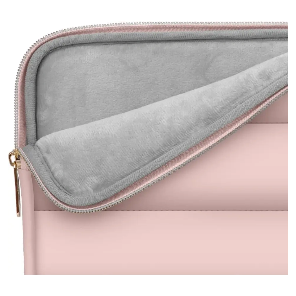 Pokrowiec + torba na akcesoria Tech-Protect Puffy Laptop 13-14 Dusty Rose