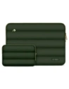 Tech-Protect Puffy Laptop 13-14 Hülle + Zubehörtasche in olivgrün