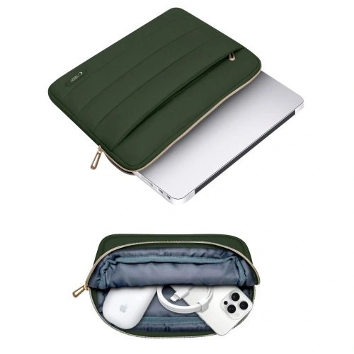 Buy Tech-Protect Puffy Laptop 13-14 case + accessory bag army green - THP3481 - {ean13} - Home Screen Store Europe