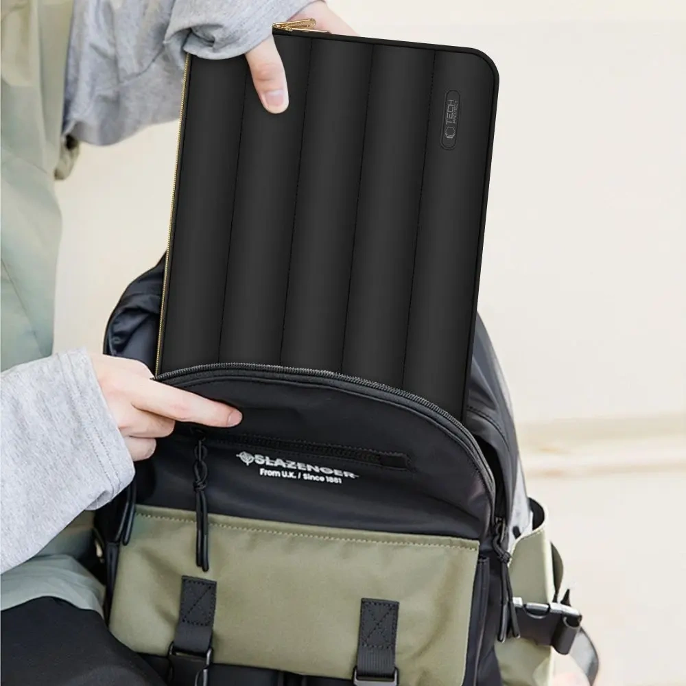 Pokrowiec + torba na akcesoria Tech-Protect Puffy Laptop 15-16 Black