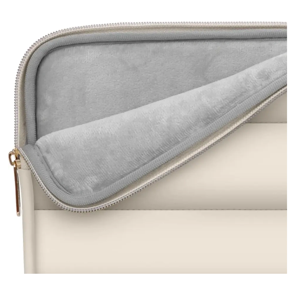 Pokrowiec + torba na akcesoria Tech-Protect Puffy Laptop 15-16 Sand