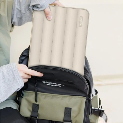 Kup Pokrov na notebook + taška na příslušenství Tech-Protect Puffy Laptop 15-16 Písek - THP3483 - {ean13} - Sklep Home Screen