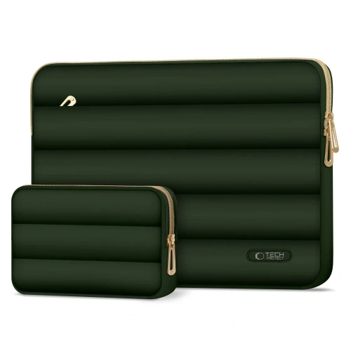 Buy Tech-Protect Puffy Laptop 15-16 case + accessory bag Army Green - THP3484 - {ean13} - Home Screen Store Europe