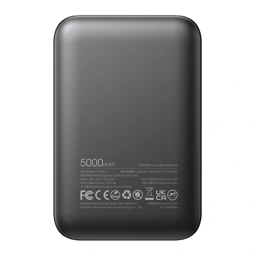 Kup Joyroom JR-PBF13 powerbank de 5000mAh 2.4A 2xUSB-A, USB-C negru - JYR1063 - {ean13} - Sklep Home Screen