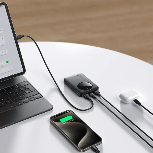 Kup Joyroom JR-PBF13 5000mAh powerbank 2.4A 2xUSB-A, USB-C fekete - JYR1063 - {ean13} - Sklep Home Screen