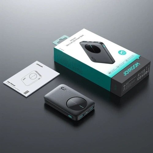 Kup Joyroom JR-PBF13 5000mAh Powerbank 2.4A 2xUSB-A, USB-C schwarz - JYR1063 - {ean13} - Sklep Home Screen