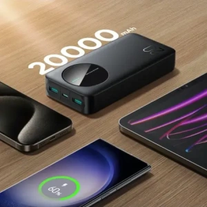 Kup Joyroom JR-PBF14 20000mAh Powerbank 2.4A 2xUSB-A, USB-C schwarz - JYR1064 - {ean13} - Sklep Home Screen