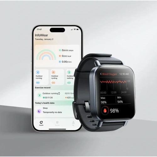 Buy Joyroom Fit-Life JR-FT3S smartwatch with call answering function gray - JYR1066 - {ean13} - Home Screen Store Europe