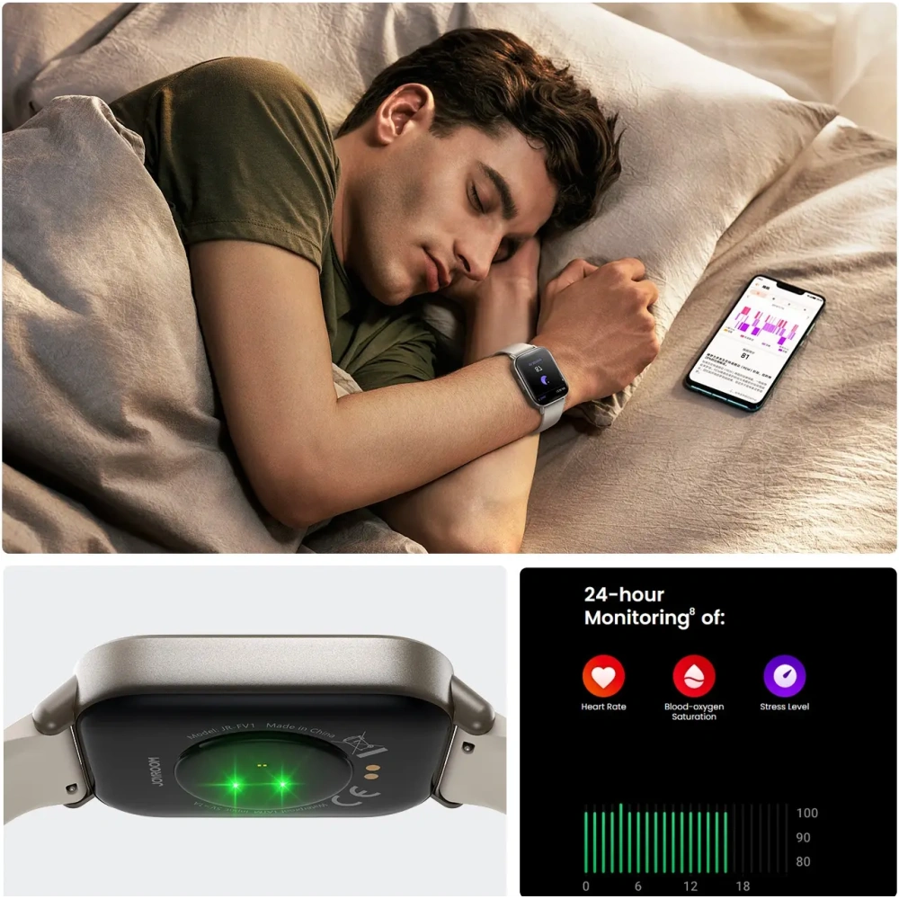 Smartwatch Joyroom Fit-Life JR-FT3S z funkcją odbierania połączeń w kolorze tytanowym