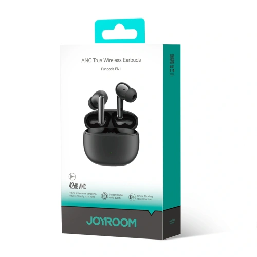 Kup Joyroom Funpods kabellose In-Ear-Kopfhörer JR-FN1 TWS Bluetooth 5.4 ANC ENC schwarz - JYR1068 - {ean13} - Sklep Home Screen