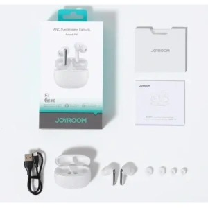 Kup Bezdrátová sluchátka do uší Joyroom Funpods JR-FN1 TWS Bluetooth 5.4 ANC ENC bílé - JYR1069 - {ean13} - Sklep Home Screen
