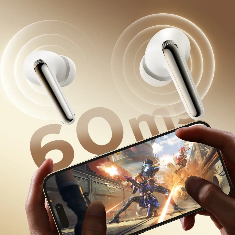 Bezprzewodowe słuchawki dokanałowe Joyroom Funpods JR-FN1 TWS Bluetooth 5.4 ANC ENC białe