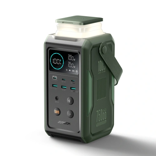 Kup Joyroom JR-PBF10 Powerbank 75000mAh 100W 3xUSB-A, 3xUSB-C mit faltbarem Taschenlampe und Griff grün - JYR1070 - {ean13} - Sklep Home Screen