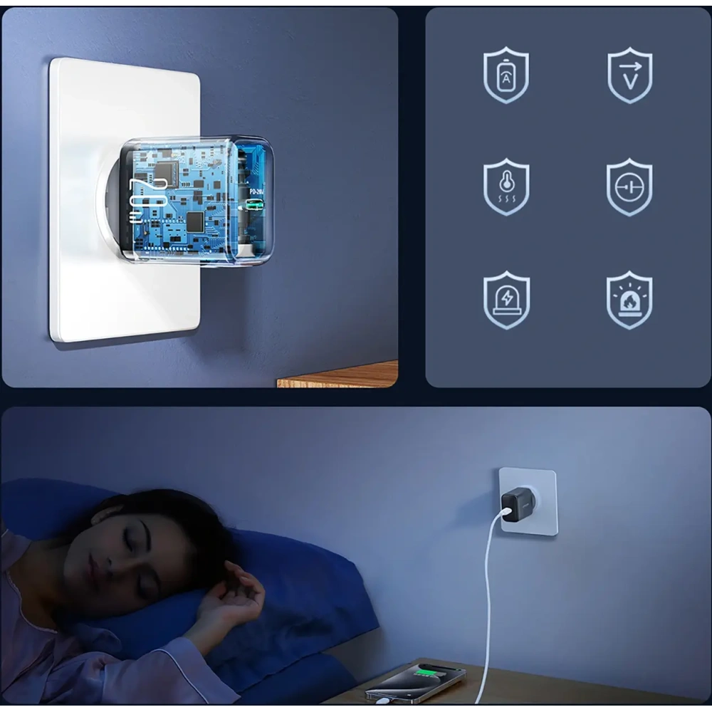 Ładowarka sieciowa Joyroom JR-TCF20 USB-C PD 20W czarna