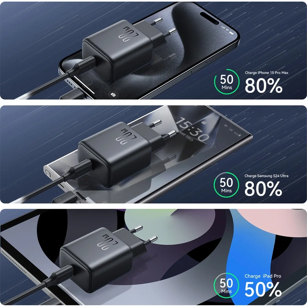 Ładowarka sieciowa Joyroom JR-TCF20 USB-C PD 20W czarna