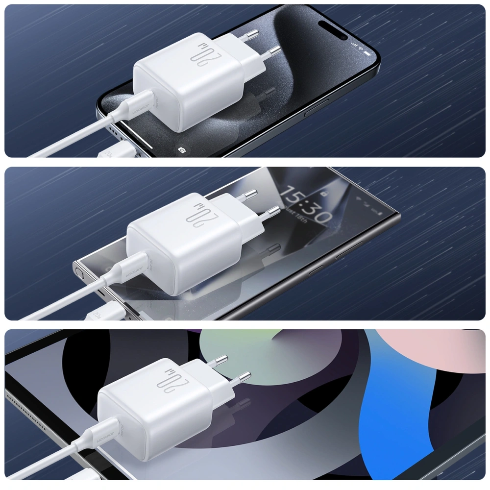 Ładowarka sieciowa Joyroom JR-TCF20 USB-C PD 20W biała