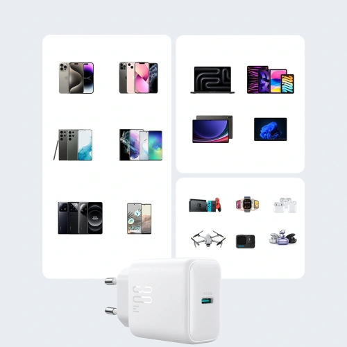 Kup Joyroom JR-TCF24 fali töltő USB-C PD 30W QC SFC fehér - JYR1076 - {ean13} - Sklep Home Screen
