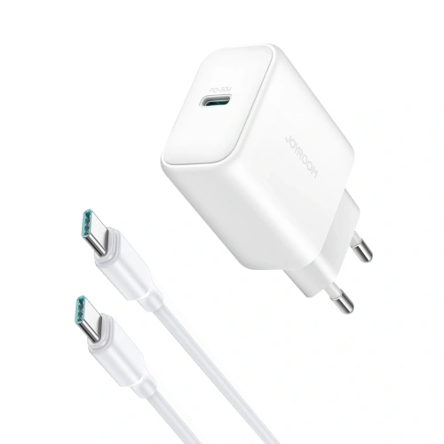 Kup Ładowarka sieciowa Joyroom JR-TCF24 USB-C PD 30W QC SFC biała + kabel USB-C / USB-C 1m - JYR1077 - {ean13} - Sklep Home Screen