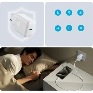 Kup Ładowarka sieciowa Joyroom JR-TCF24 USB-C PD 30W QC SFC biała + kabel USB-C / USB-C 1m - JYR1077 - {ean13} - Sklep Home Screen