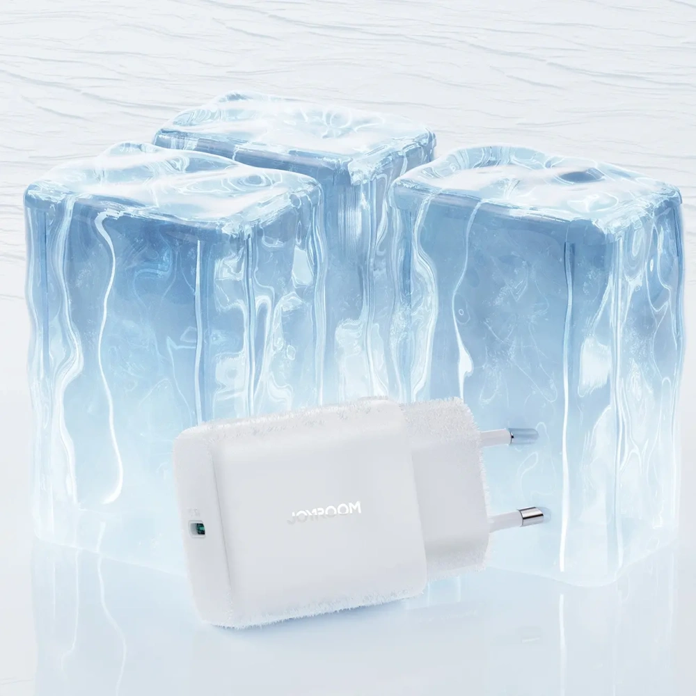 Ładowarka sieciowa Joyroom JR-TCF24 USB-C PD 30W QC SFC biała + kabel USB-C / USB-C 1m