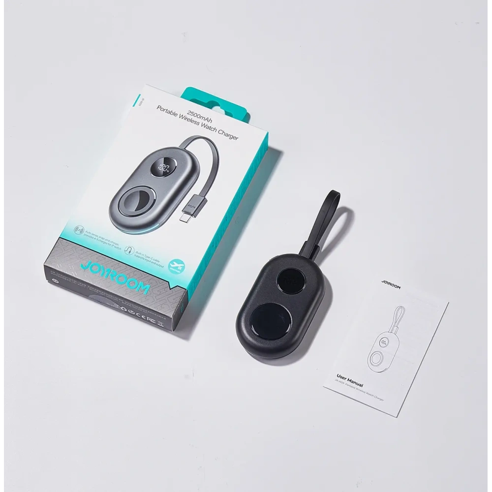 Powerbank Joyroom JR-W09 3W do Apple Watch z kablem USB-C czarna