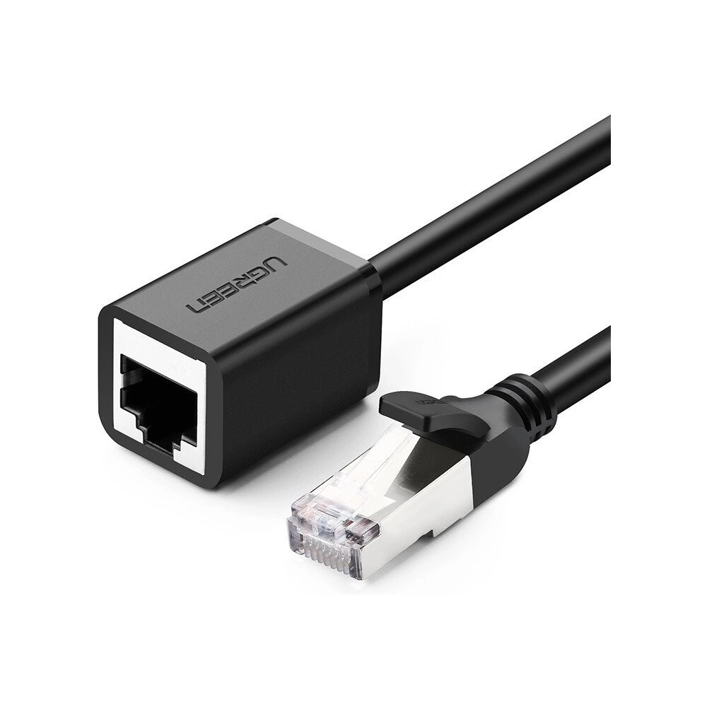 Kabel sieciowy UGREEN przedłużacz Ethernet RJ45, Cat. 6, FTP, z metalową wtyczną 5m, czarny