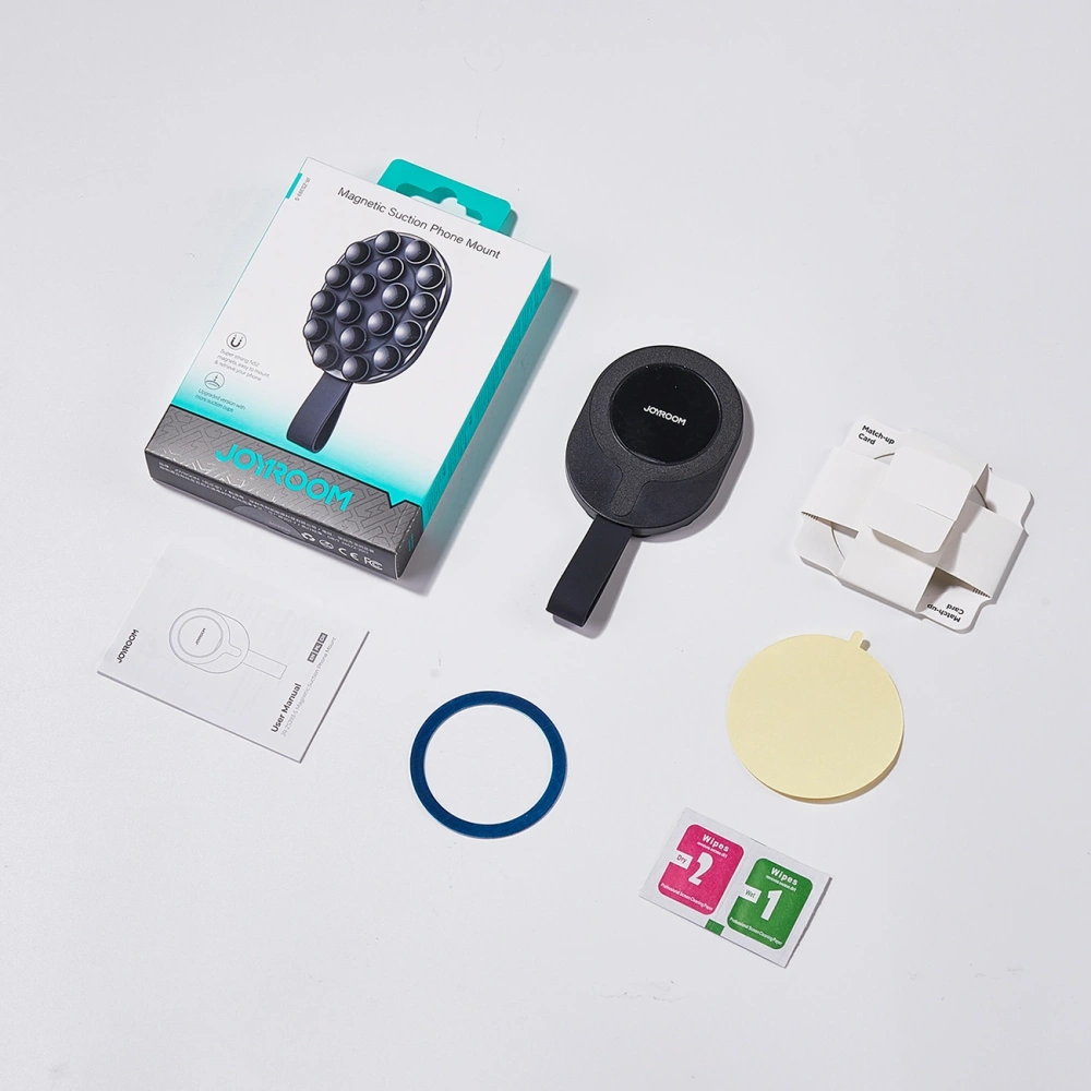 Magnetyczny uchwyt z przystawkami Joyroom JR-ZS393-S na telefon 4.7-7" czarny