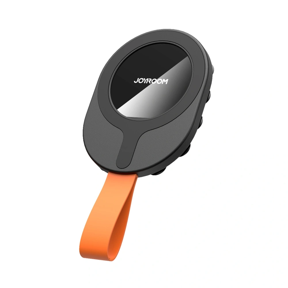 Magnetyczny uchwyt z przystawkami Joyroom JR-ZS393-S na telefon 4.7-7" czarno-pomarańczowy