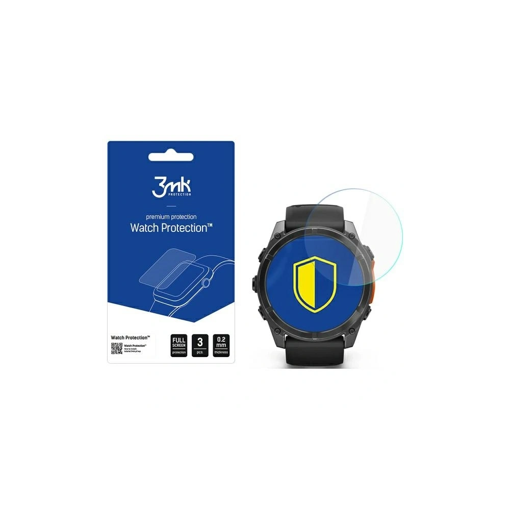 Szkło hybrydowe 3MK FlexibleGlass Watch Garmin Fenix 8 Amoled 51mm