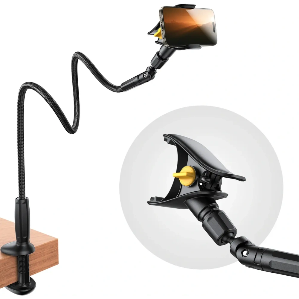 Uchwyt z elastycznym ramieniem na telefon na biurko Uchwyt Joyroom JR-ZS389 czarny