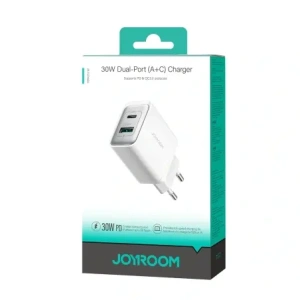 Kup Ładowarka sieciowa Joyroom JR-TCF15 USB-A, USB-C 30W biała - JYR1084 - {ean13} - Sklep Home Screen