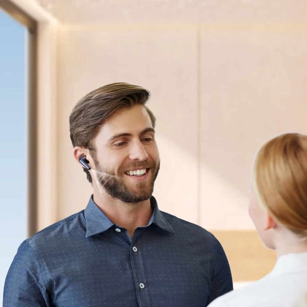 Bezprzewodowe słuchawki dokanałowe Joyroom Funpods JR-FN2 TWS Bluetooth 5.4 ANC IP54 czarne