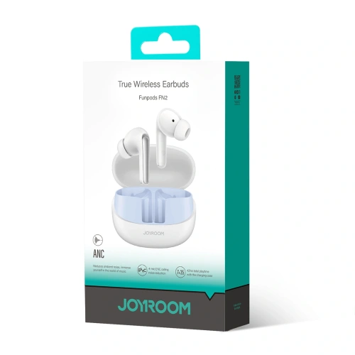 Kup Joyroom căști wireless in-ear Funpods JR-FN2 TWS Bluetooth 5.4 ANC IP54 albă - JYR1086 - {ean13} - Sklep Home Screen