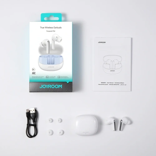 Kup Joyroom căști wireless in-ear Funpods JR-FN2 TWS Bluetooth 5.4 ANC IP54 albă - JYR1086 - {ean13} - Sklep Home Screen