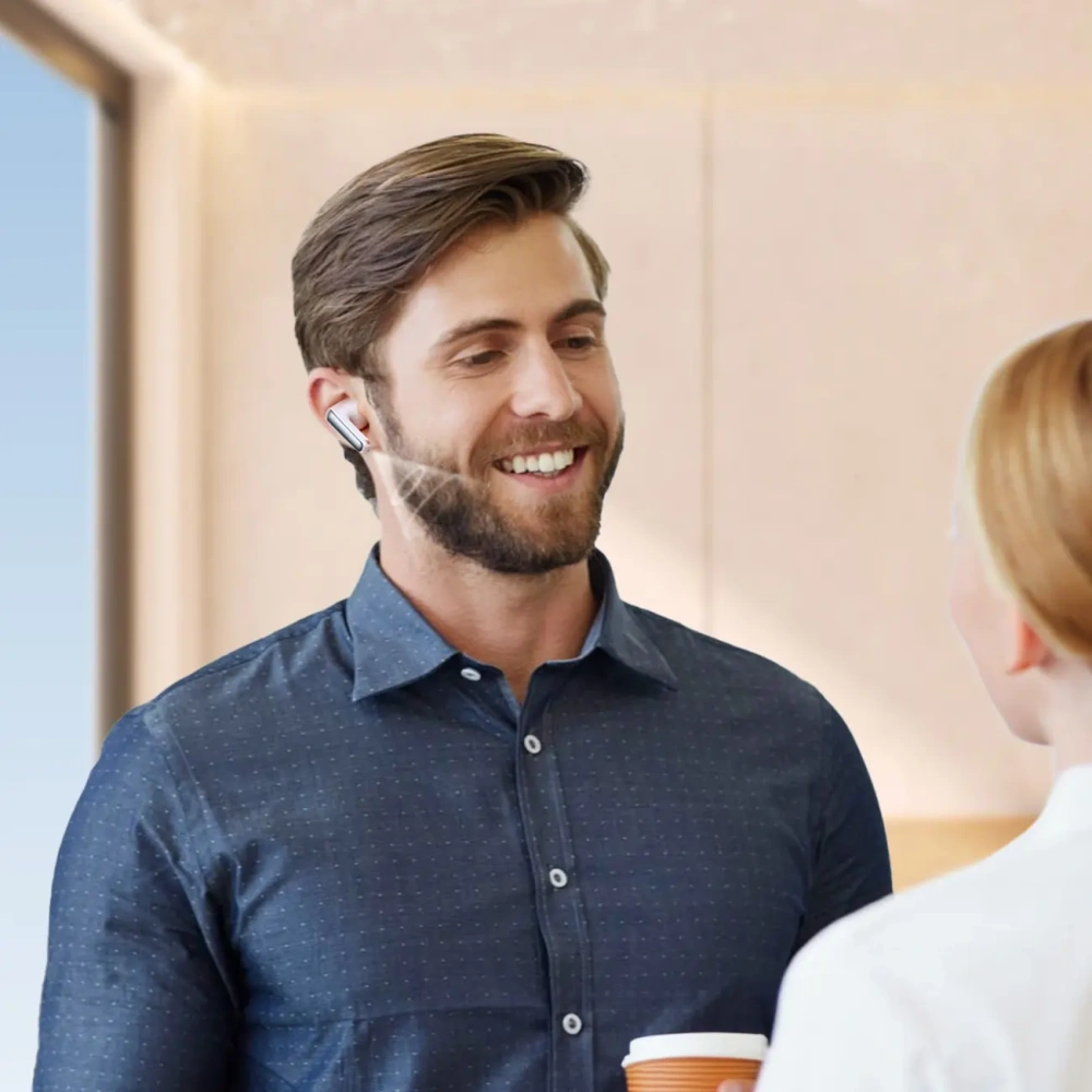 Bezprzewodowe słuchawki dokanałowe Joyroom Funpods JR-FN2 TWS Bluetooth 5.4 ANC IP54 białe