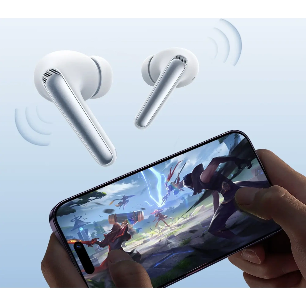 Bezprzewodowe słuchawki dokanałowe Joyroom Funpods JR-FN2 TWS Bluetooth 5.4 ANC IP54 białe