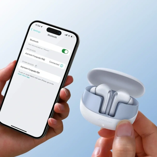 Kup Joyroom căști wireless in-ear Funpods JR-FN2 TWS Bluetooth 5.4 ANC IP54 albă - JYR1086 - {ean13} - Sklep Home Screen