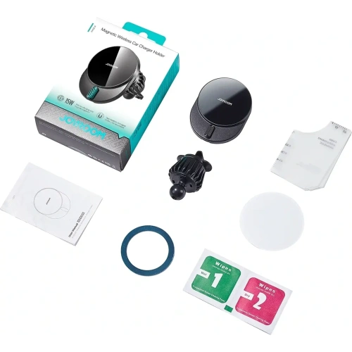 Kup Joyroom suport magnetic pentru mașină JR-ZS409 cu încărcător wireless de 15W pentru grilă negru - JYR1087 - {ean13} - Sklep Home Screen