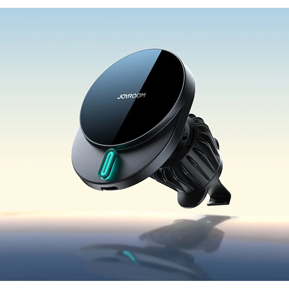 Magnetyczny uchwyt samochodowy z ładowarką bezprzewodową 15W do kratki Joyroom JR-ZS409 czarny