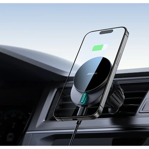 Buy Joyroom JR-ZS409 magnetic car holder with 15W wireless charger for grille black - JYR1087 - {ean13} - Home Screen Store Europe