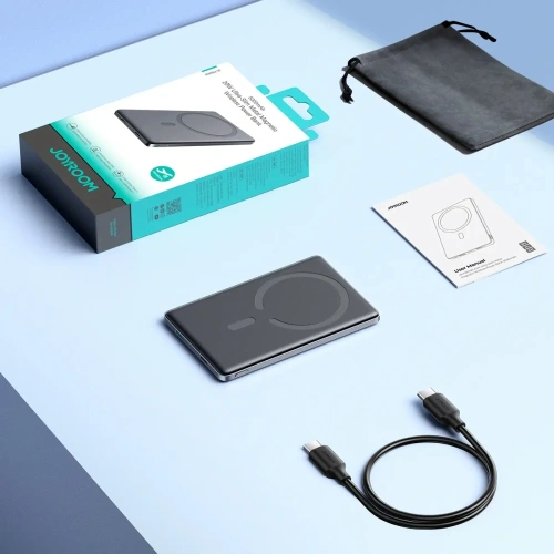 Kup Joyroom JR-PBM08 5000mAh 20W teljesítményű power bank vezeték nélküli töltéssel, szürke színben - JYR1088 - {ean13} - Sklep Home Screen
