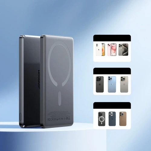 Kup Joyroom JR-PBM08 5000mAh 20W teljesítményű power bank vezeték nélküli töltéssel, szürke színben - JYR1088 - {ean13} - Sklep Home Screen