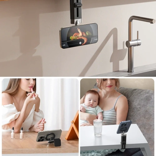 Buy Joyroom JR-ZS413 magnetic travel stand for 4.7-7.0’ phone black - JYR1091 - {ean13} - Home Screen Store Europe