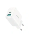 Joyroom JR-TCF21 încărcător de perete USB-C / USB-A 20W PD / QC 3.0 alb